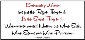 Barak Obama on Empowering Women